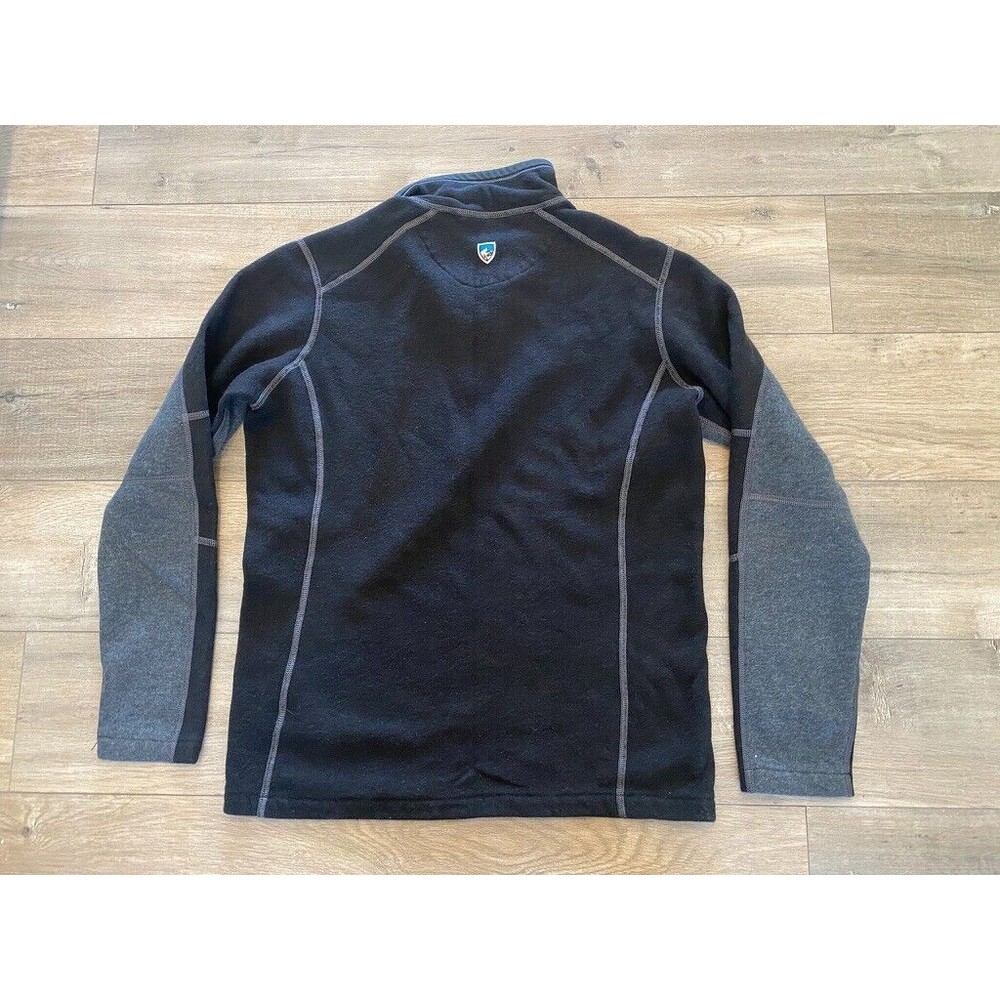 Kuhl Revel Fleece 1/4 Zip Pullover Sweater Men's Size Small Dark Brown Jacket - Picture 9 of 10